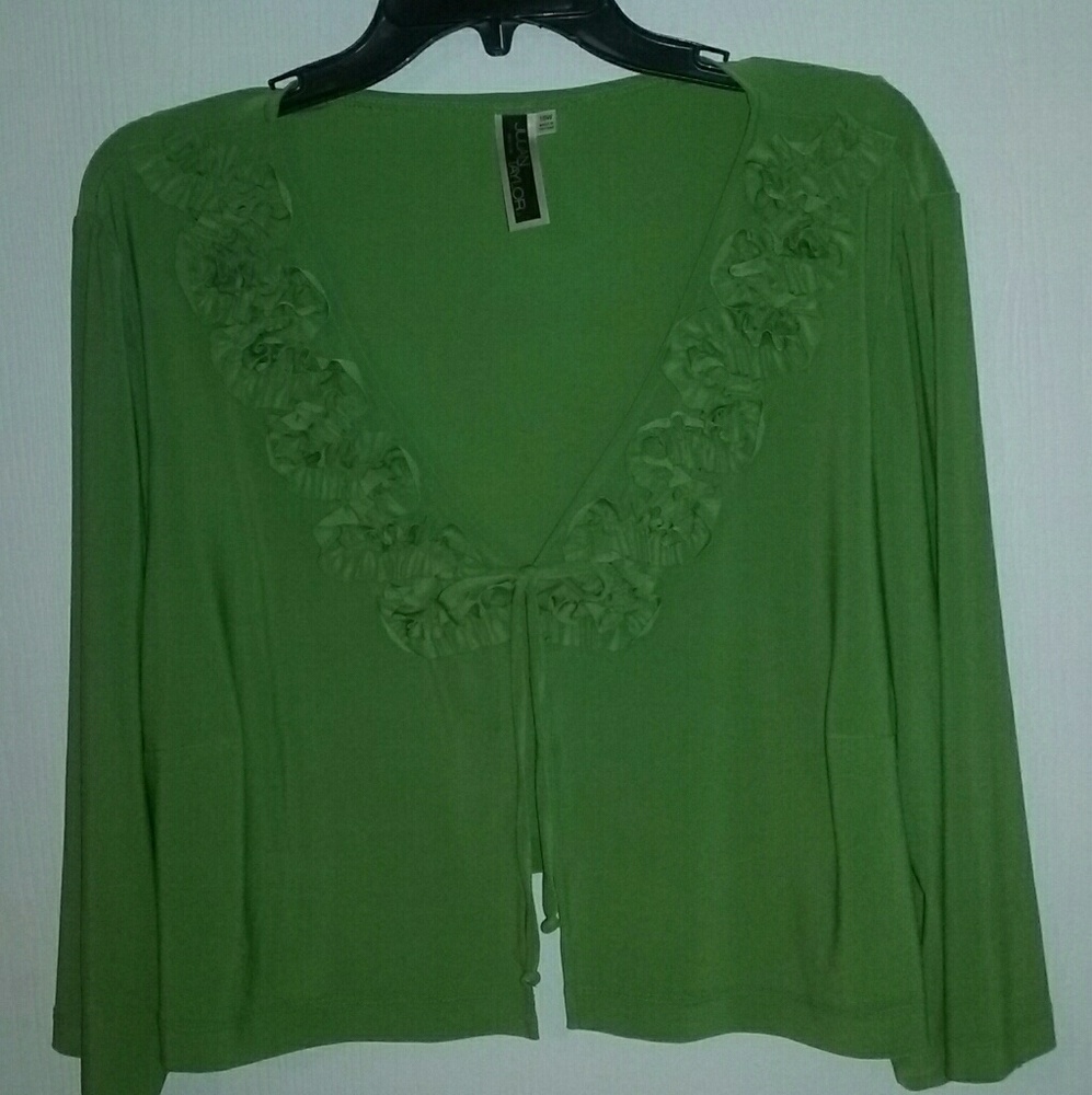 JULIAN TAYLOR Green Bolero Jacket